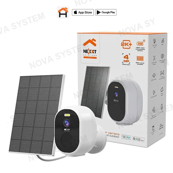 NEXXT SOLUTIONS NEXXT SOLUTIONS NHC-OF20S Cámara de Seguridad WIFI 2K+ 4MP con Panel Solar