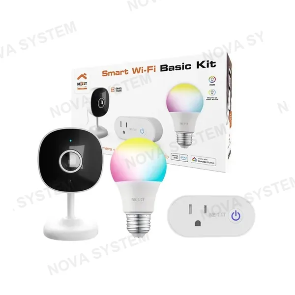 NEXXT SOLUTIONS NEXXT SOLUTIONS NHK-K118 Kit Básico Cámara 2K + Enchufe + Foco RGB Inteligente Wifi