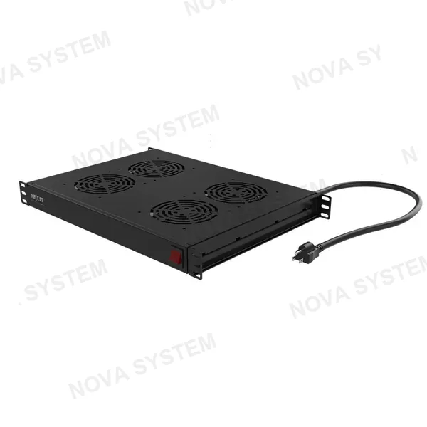 NEXXT SOLUTIONS NEXXT SOLUTIONS NPF-121U4TB Bandeja 4 Ventiladores para Montaje en Bastidor de 110-220VCA