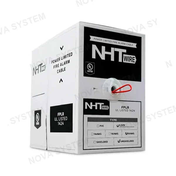 NHT WIRE NHT WIRE AWGUSH182C Cable sólido de incendio FPLR 2x18 Sin APANTALLAR x 305m
