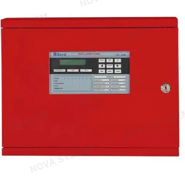 RAVEL RAVEL RE-2558 Panel de alarma contra incendio convencional 8 zonas 24v 2 hilos