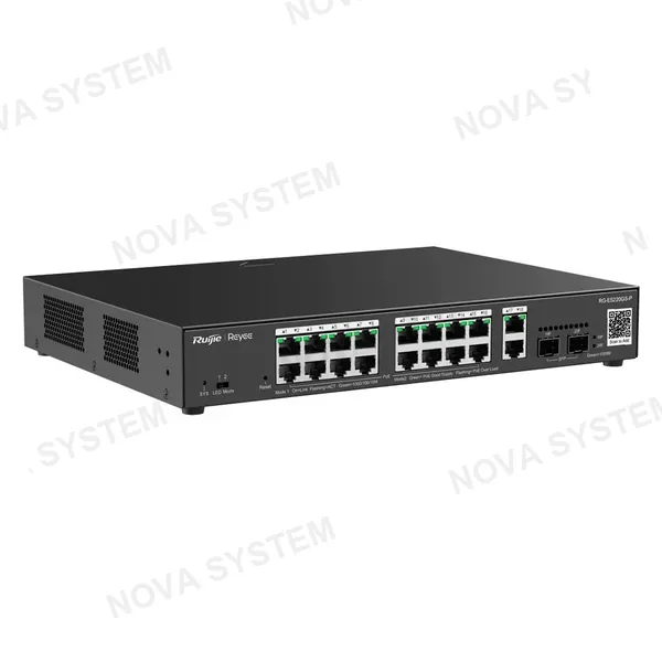 RUIJIE RUIJIE REYEE RG-ES220GS-P Switch PoE 16 Puertos Gigabit 2SFP Administrable 250W