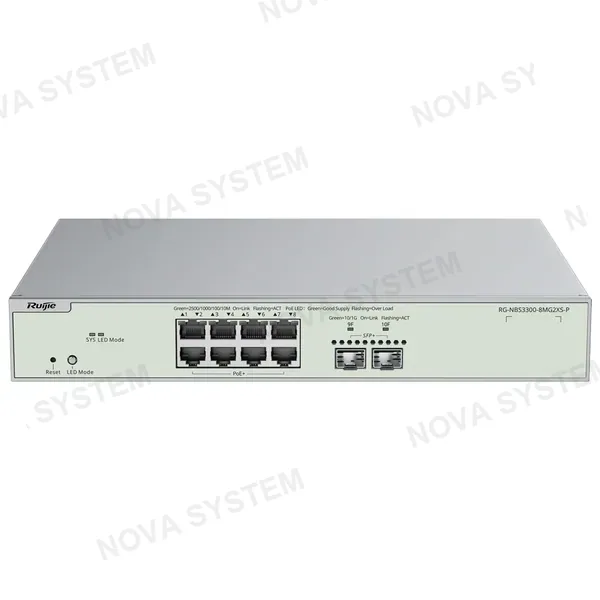 RUIJIE RUIJIE REYEE RG-NBS3300-8MG2XS-P Switch 8 Puertos MultiGigabit PoE 2SFP+ Cloud