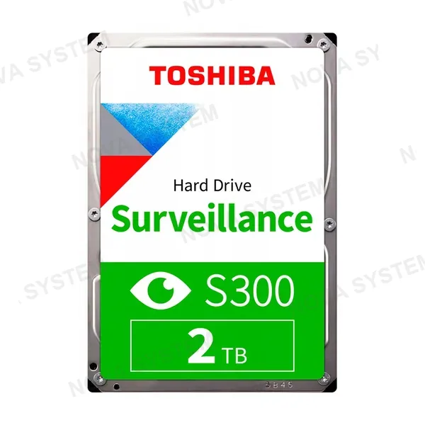 TOSHIBA S300 Disco Duro 2TB 3.5" SATA 128MB Cache 5400rpm para Videovigilancia HDWT720UZSVA