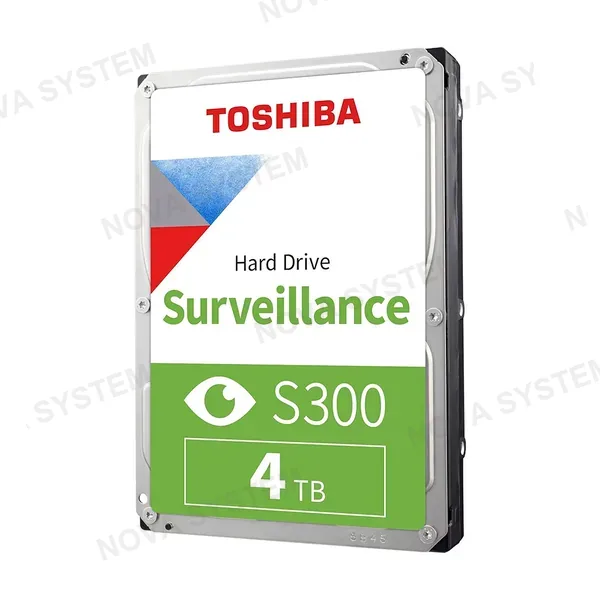TOSHIBA S300 Disco Duro 4TB 3.5" SATA 256MB Cache 5400rpm para Videovigilancia HDWT840UZSVA