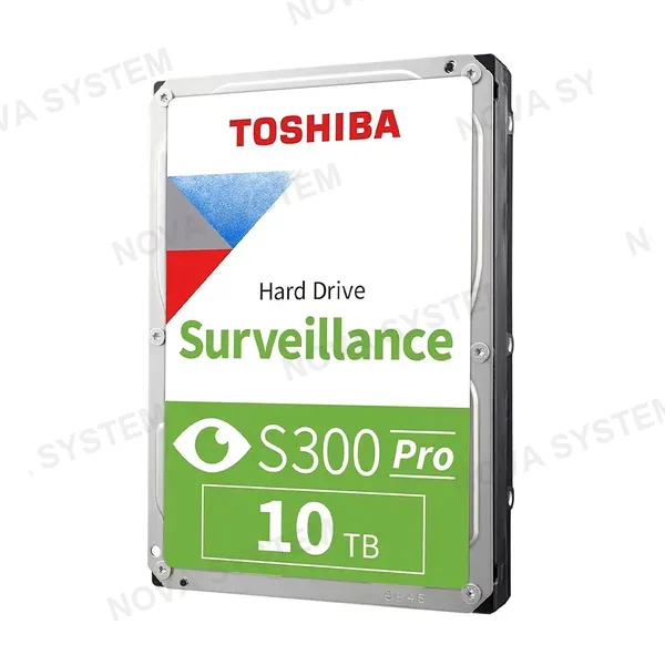 TOSHIBA S300 Pro Disco Duro 10TB 3.5" SATA 512MB Cache 7200rpm para Videovigilancia HDWTA1AUZSVAR