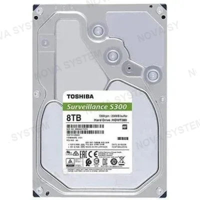 TOSHIBA S300 Pro Disco Duro 8TB 3.5" SATA 512MB Cache 7200rpm para Videovigilancia HDET02LZSA51
