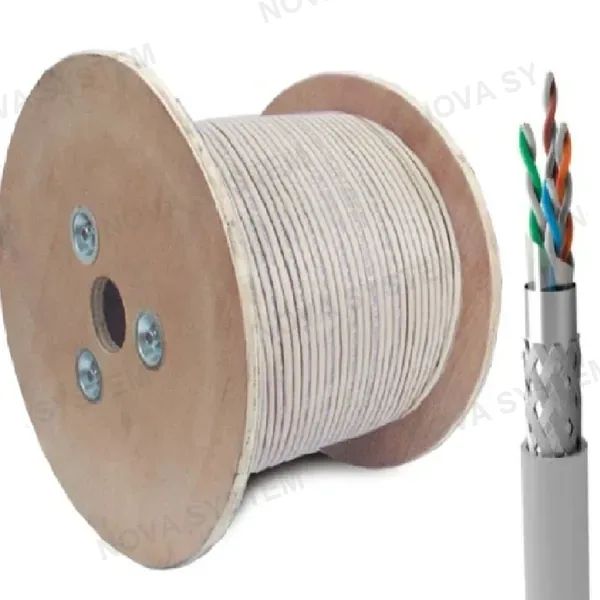 SATRA SATRA 0212072101 Cable de Red UTP SF/UTP Cat6 Cobre Sólido 23AWG HDPE Apantallado Gris 305m