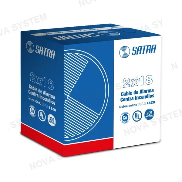 SATRA SATRA 0304010001 Cable de Incendio 18AWG X 2C LSZH 305M