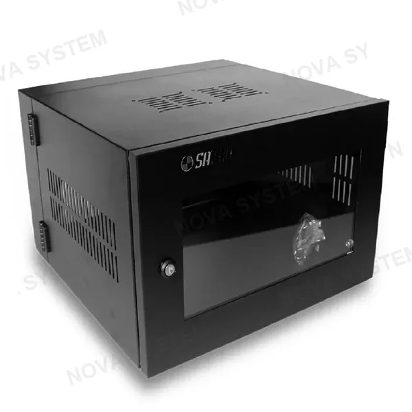 SATRA SATRA 1102120001 Gabinete de Pared 12RU Puerta de Acrílico 60x53x54cm
