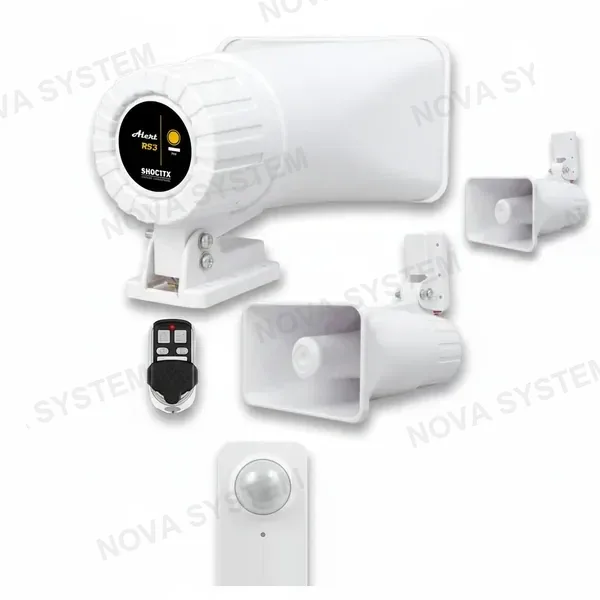 SHOCTIX SHOCTIX ST-RF3 SMART Alarma Dual WiFi Triple Tono Comunitaria y Residencial