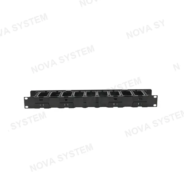 SIEMON SIEMON HCM-4-1U Ordenador de Cables, Horizontal Frontal 1 RU, 101mm de fondo.