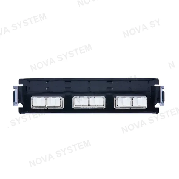 SIEMON SIEMON RIC-F-LC12-01C Panel FO, 12 Acopladores, LC MM SM, Color Negro