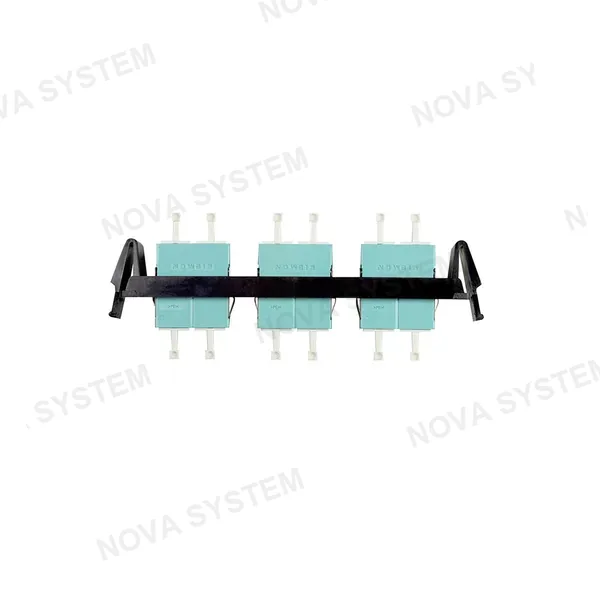 SIEMON SIEMON RIC-F-LCQ24-01C Panel FO, 24 Quick-Pack, 6 Conectores LC Quad ,MM- M Negro