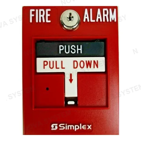 SIMPLEX SIMPLEX 4099-9006 Estación manual direccionable doble acción con llave