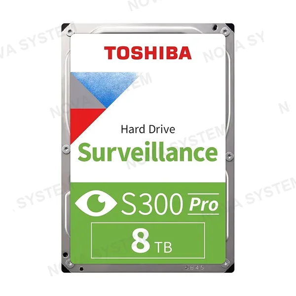 TOSHIBA TOSHIBA S300 Pro Disco Duro 8TB 3.5" SATA 512MB Cache 7200rpm para Videovigilancia HDWTA80UZSVAR