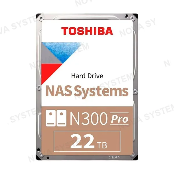 TOSHIBA TOSHIBA HDWG62CXZSTB Disco Duro 22TB 3.5" N300 Pro SATA 512MB Cache 7200rpm para NAS