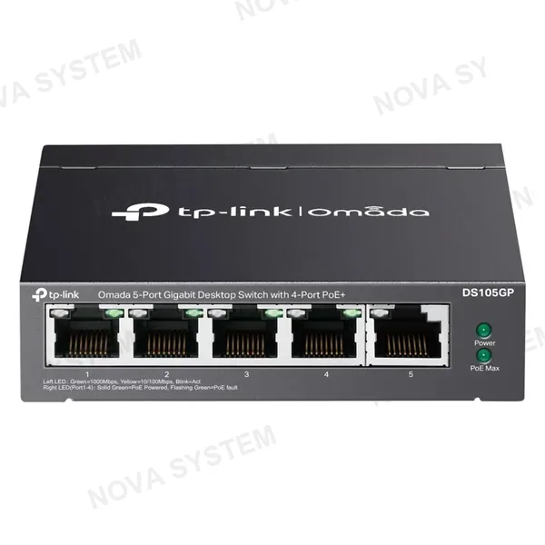TP-LINK TP-LINK DS105GP Switch Omada 5 Puertos Gigabit con 4P PoE