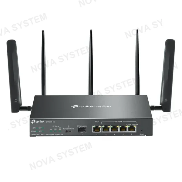 TP-LINK TP-LINK ER706W-4G Router VPN Omada WiFi 4G+ Cat6 AX3000 Gigabit
