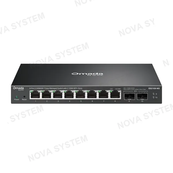 TP-LINK TP-LINK ES210X-M2 Switch 8 Puertos 2.5G BASE-T con 2 Ranuras SFP+ de 10GE