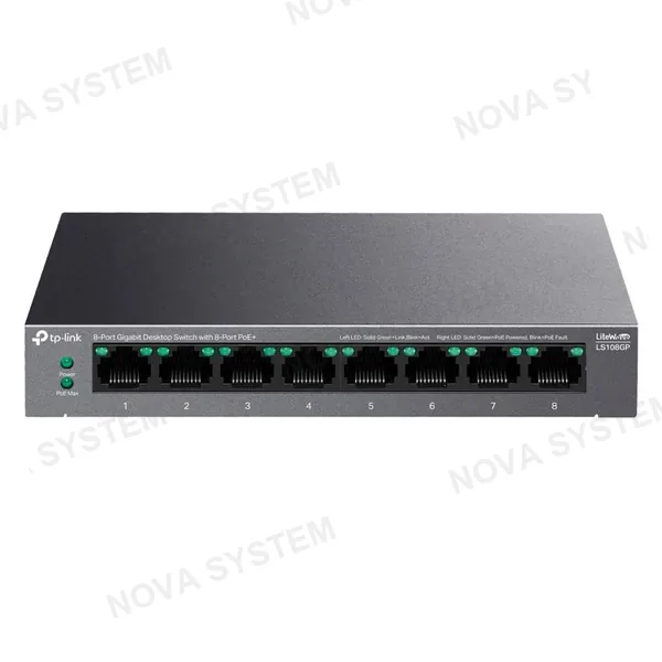 TP-LINK TP-LINK LS108GP Switch PoE+ 8 Puertos Gigabit 62W