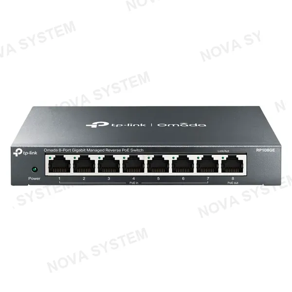 TP-LINK TP-LINK RP108GE Switch PoE 8 Puertos Gigabit Gestionable Inverso
