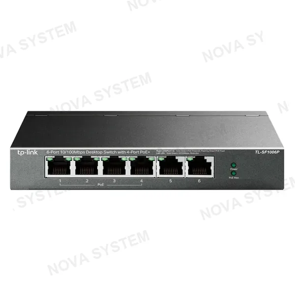 TP-LINK TP-LINK SF1006P Switch 6 Puertos 10/100Mbps con 4P PoE+