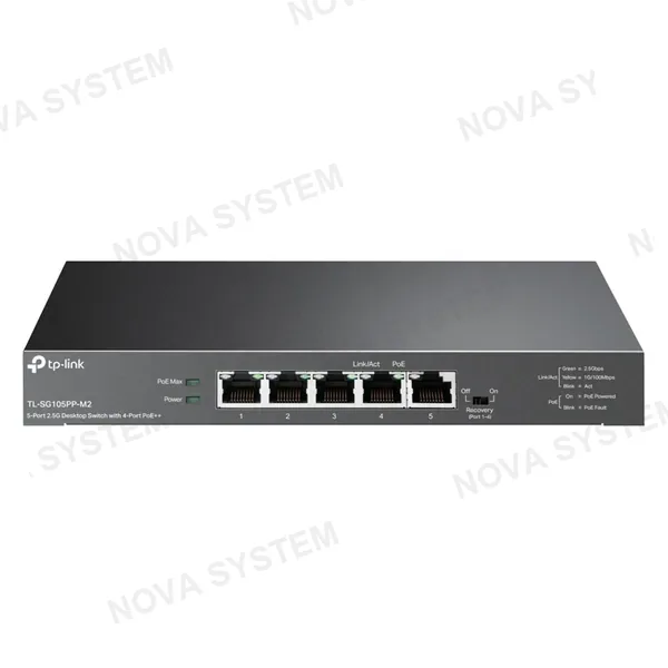 TP-LINK TP-LINK SG105PP-M2 Switch 5 Puertos 2.5G 4P PoE++