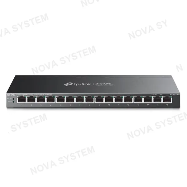 TP-LINK TP-LINK SG116P Switch PoE 16 Puertos Gigabit de Escritorio