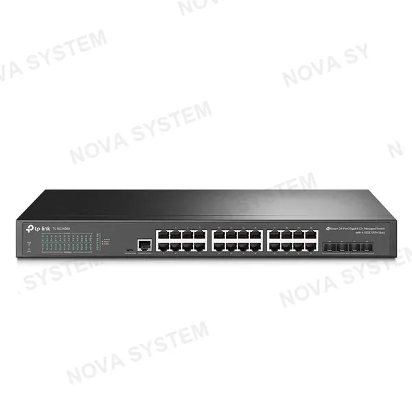 TP-LINK TP-LINK SG3428X Switch Omada 24 Puertos Gigabit 4SFP 10G L2