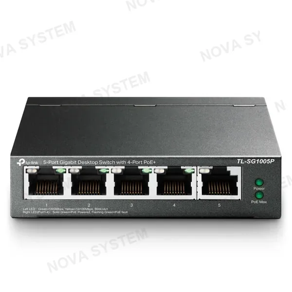TP-LINK TP-LINK SG605P Switch 5 Puertos Gigabit 4P PoE+