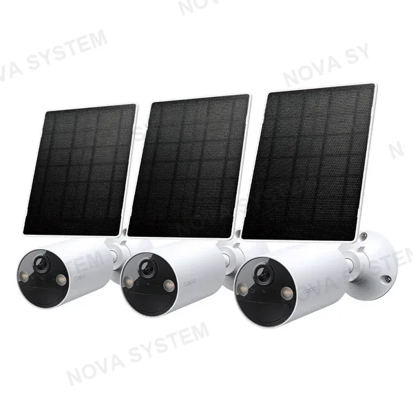 TP-LINK TAPO TP-LINK Tapo C410 Kit 3-pack Cámara de Seguridad con Panel solar 2K 3MP