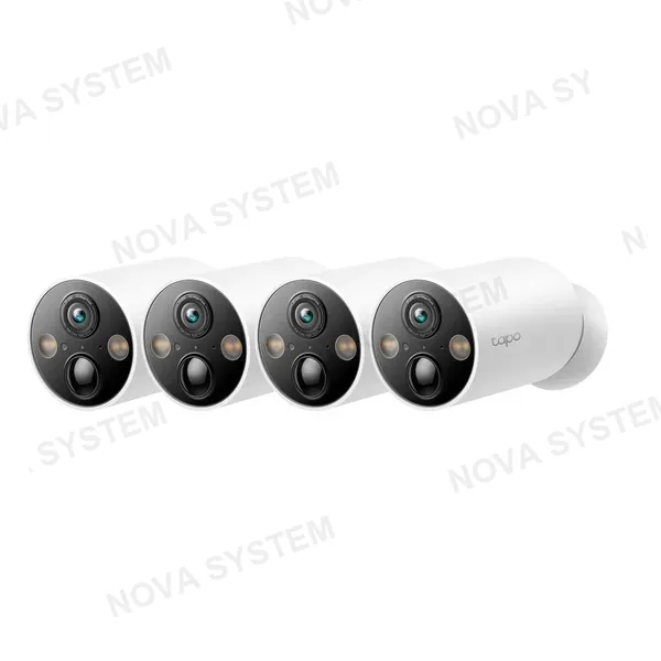 TP-LINK TAPO TP-LINK Tapo C425 4-Pack Cámara de Vigilancia, Wi-Fi con Batería