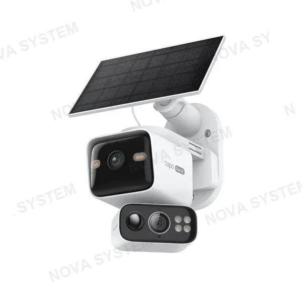 TP-LINK TAPO TP-LINK TAPO C645D KIT Cámara de Seguridad WIFI 3MP 2K Doble Lente + Panel Solar Tapo A201