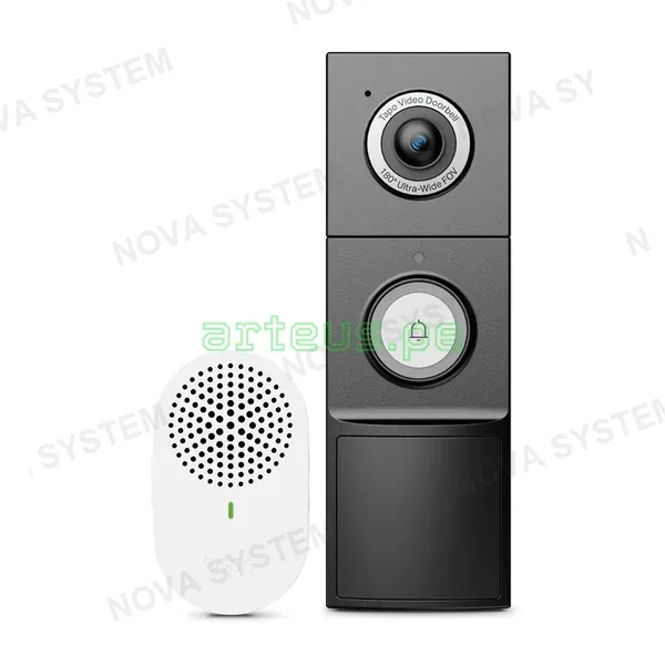 TP-LINK TAPO TP-LINK TAPO D225 Timbre, con Cámara de video, 4MP 180° PT