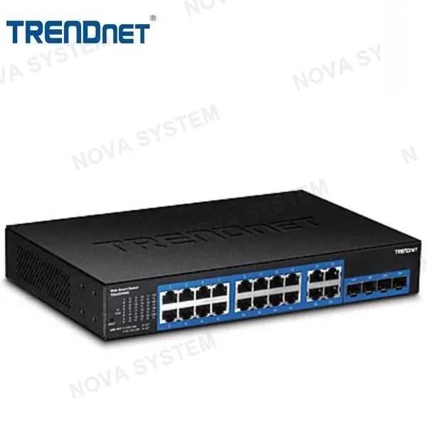 TRENDNET TRENDNET TEG-204WS Switch web smart Gigabit 20 puertos con 4 ranuras SFP compartidas