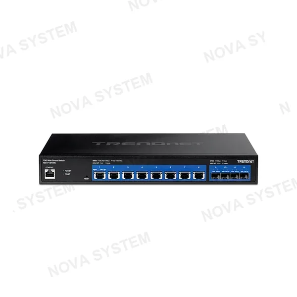TRENDNET TRENDNET TEG-7124WS Switch Administrable de 8 puertos 10G y 4 puertos SFP+