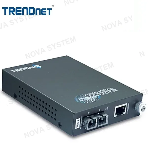 TRENDNET TRENDNET TFC-1000S20 Convertidor inteligente de fibra SC de modo único de 1000Base-T a 1000Base-FX (20 KM)