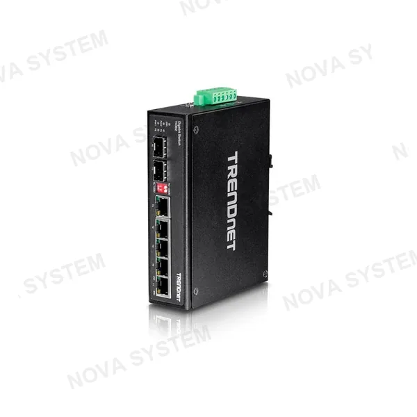 TRENDNET TRENDNET TI-G62 Switch industrial de 5 puertos Gigabit y 2 SFP