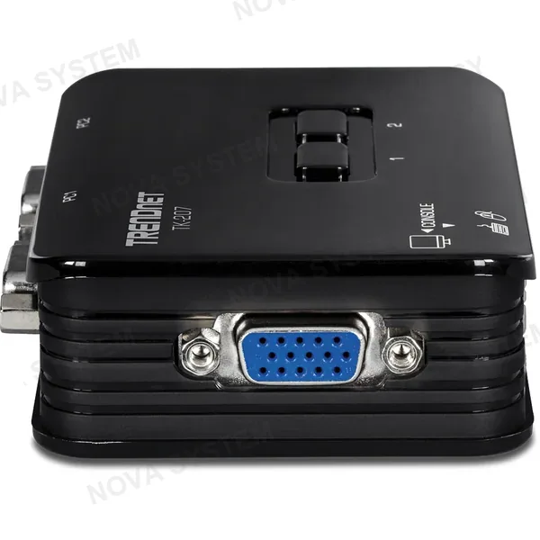 TRENDNET TRENDNET TK-207K - Switch KVM VGA-USB de 2 puertos