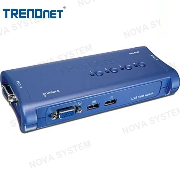TRENDNET TRENDNET TK-407K - Switch KVM VGA-USB de 4 puertos