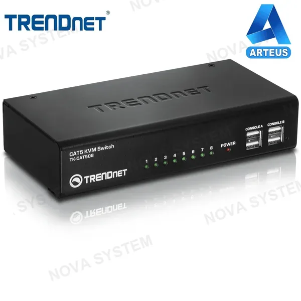 TRENDNET TRENDNET TK-CAT508 - Switch KVM CAT5 de 8 puertos