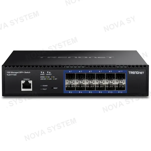 TRENDNET TRENDNET TL2-F7120 - SFP de nivel 2 administrado Gigabit de 12 puertos