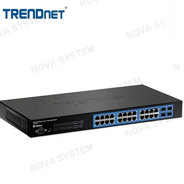 TRENDNET TRENDNET TL2-G244 - Switch capa 2 administrado Gigabit de 24 puertos con 4 ranuras SFP compartidas