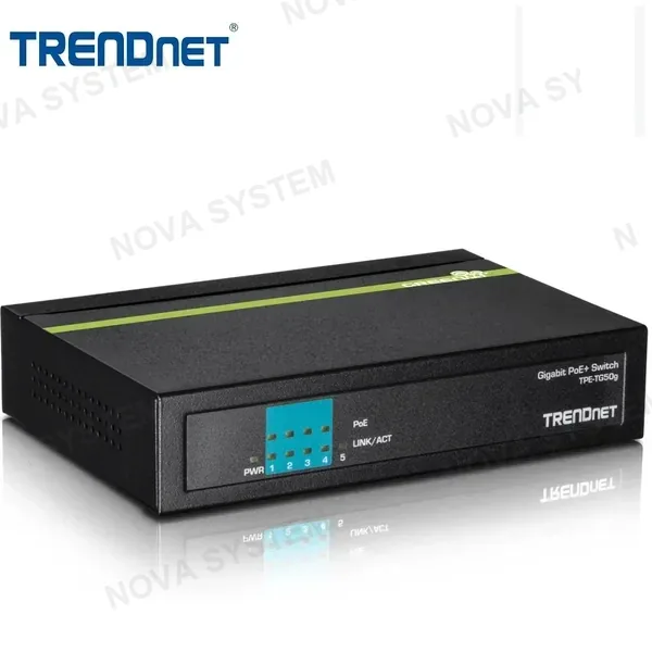 TRENDNET TRENDNET TPE-TG50g - Swicth Gigabit PoE+ de 5 puertos (31 W)