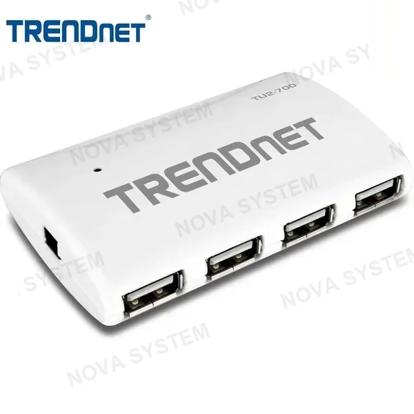 TRENDNET TRENDNET TU2-700 - Hub USB de alta velocidad de 7 puertos con adaptador de corriente