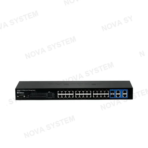 TRENDNET TRENDNET TL2-E284 Switch capa 2 24 puertos 10/100 + 4 gigabit Y 2 SFP