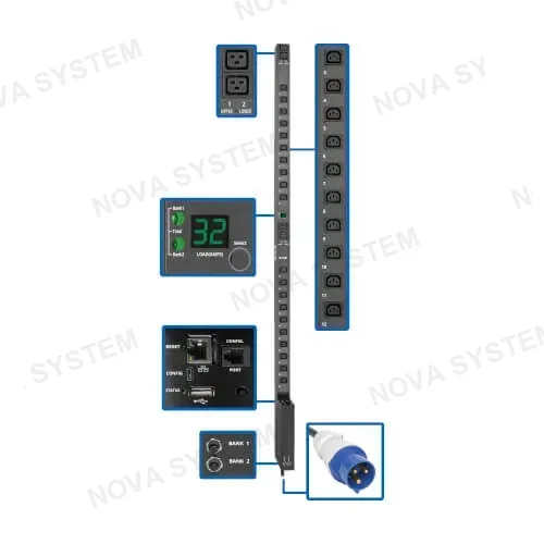 TRIPP LITE TRIPP LITE PDUMV32HVNETLX Eaton PDU Monofásico conmutada de 7.7 kW con interfaz de plataforma LX Salida 230V