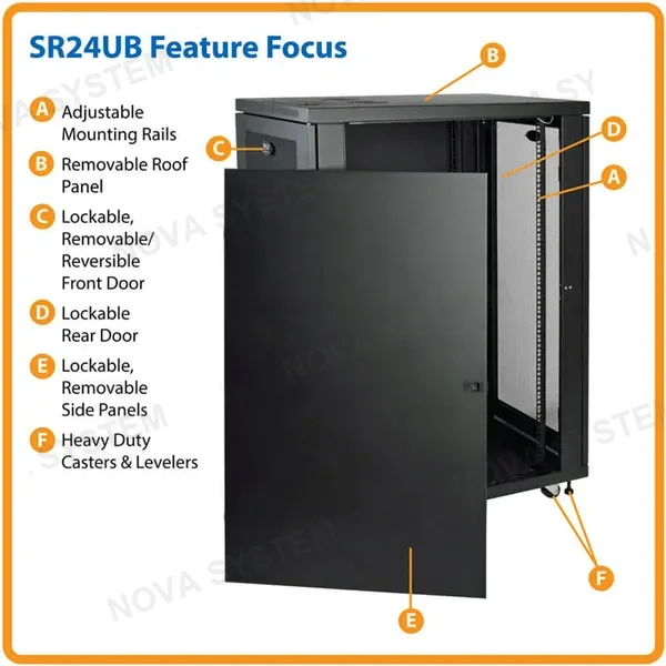 TRIPP LITE TRIPP LITE SR24UB Gabinete de 24U de profundidad media SmartRack