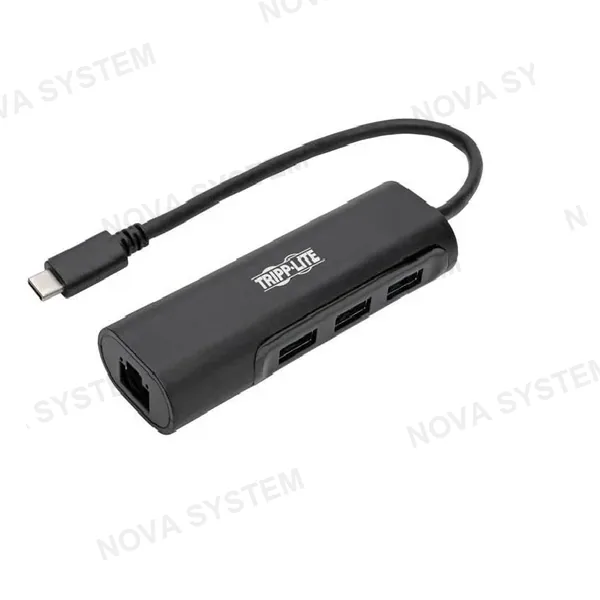 TRIPP LITE TRIPP LITE U460-003-3A1GB Hub Adaptador USB Tipo-C Portátil3 Puertos USB 3.1 RJ45 5 Gbps
